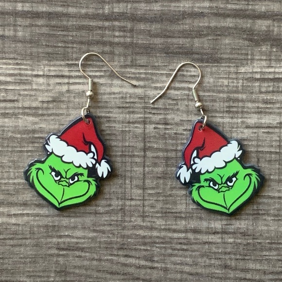 ππ The Grinch Dangle Earrings - Picture 4 of 4